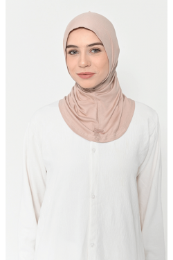 Asnia Hijab Instan Serut Tan -  Hijab Tencel Micro Modal